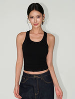 Load image into Gallery viewer, Padded Cross Drop Back Tank [3 Colours]
