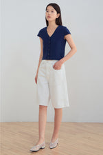 Load image into Gallery viewer, Korean Cotton Stretch Top [3 Colours]
