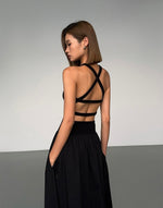 Load image into Gallery viewer, Cutout Cross Back Pocket Dress [2 Colours]
