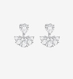 Load image into Gallery viewer, Diamante Tear Drop Cluster Earrings
