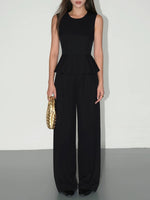 Load image into Gallery viewer, Peplum Top // Tailored Trousers [2 Colours]
