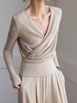 Load image into Gallery viewer, Fine Knit Top + Maxi Skirt Set in Beige
