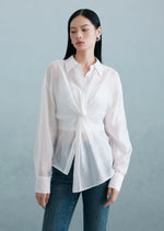 Load image into Gallery viewer, Tencel Twist Shirt in White
