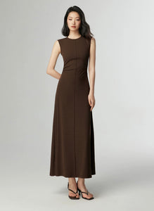 Sleeveless Line Stretch Dress [2 Colours]