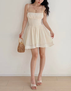 Lolita Mini Dress in Cream