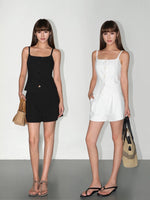 Load image into Gallery viewer, Tencel Blend Cami Vest Top // Tailored Pleat Shorts [2 Colours]

