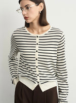 Load image into Gallery viewer, Light Knit Striped Cardigan [2 Colours]
