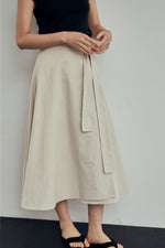 Load image into Gallery viewer, Korean Wendy Twill Wrap Skirt [2 Colours]
