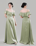 Load image into Gallery viewer, Satin Evening Maxi Dresses in Green [5 Styles]
