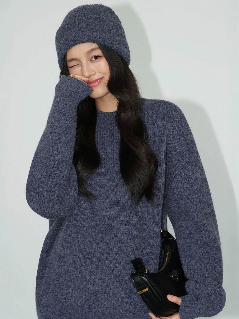 Oversized Sweater + Beanie Set [3 Colours]