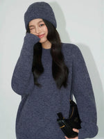 Load image into Gallery viewer, Oversized Sweater + Beanie Set [3 Colours]
