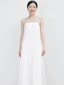 Cami Pocket Maxi Dress in White