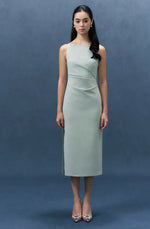 Load image into Gallery viewer, Boatneck Sheath Midi Dress [3 Colours]
