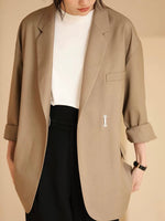 Load image into Gallery viewer, Oversized Hook Blazer in Khaki
