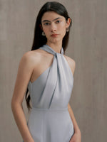 Load image into Gallery viewer, [Customizable] Satin Ribbon Tie Back Twist Gown [3 Colours]

