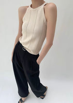 Load image into Gallery viewer, Laser Cut Tank Top in Beige
