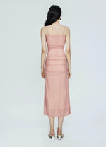 Load image into Gallery viewer, Tulle Layer Stretch Camisole Dress in Pink
