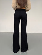Load image into Gallery viewer, Flare Leg Jogger Pants in Black
