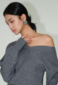 Multi-Way Off Shoulder Sweater [3 Colours]