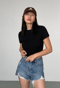 Classic Cropped Tee [4 Colours]