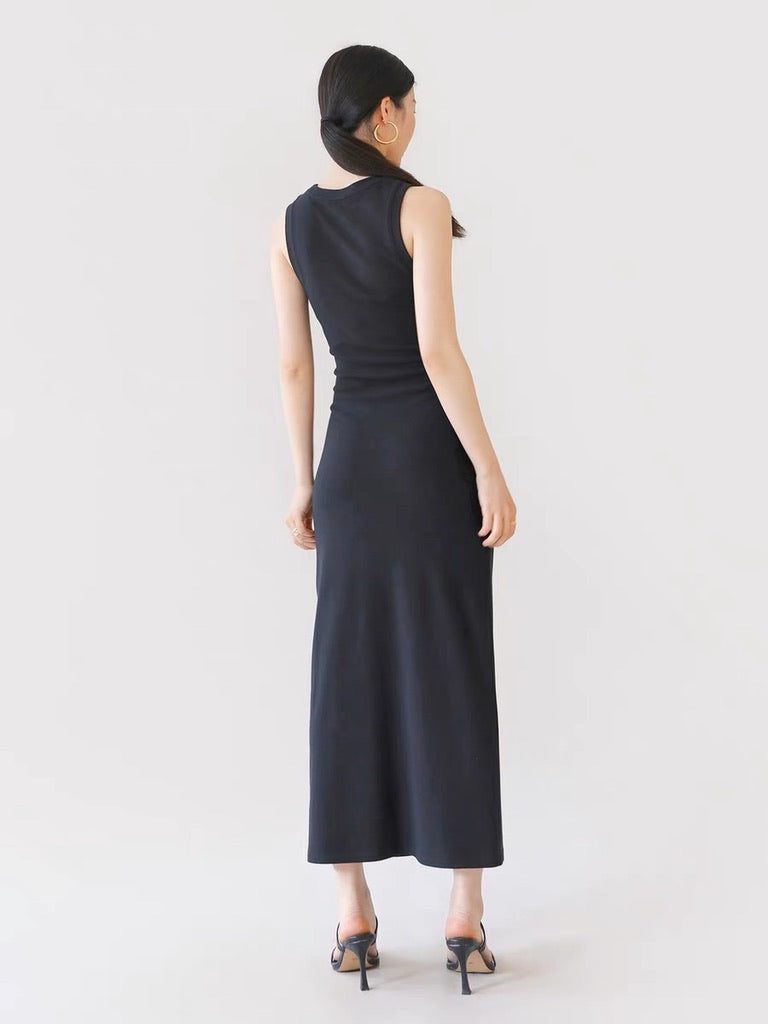 Caelin Side Shirring Maxi Tank Dress [2 Colours]