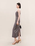 Load image into Gallery viewer, 2-Way Tailored Bustier Pocket Dress in Grey
