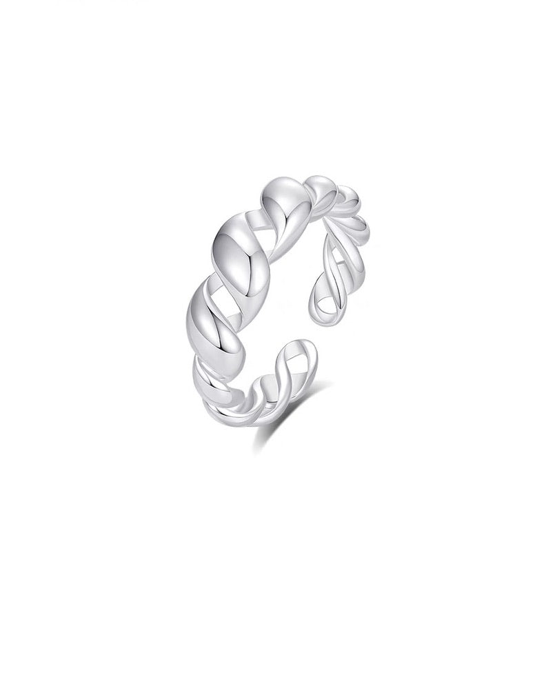 Spiral Twist Open Ring