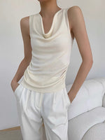 Load image into Gallery viewer, Drape Light Knit Top [2 Colours]
