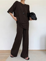 Load image into Gallery viewer, Relaxed Knit Top// Pants Set [3 Colours]
