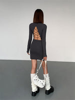 Load image into Gallery viewer, Shoestring Cross Back Mini Dress [2 Colours]
