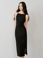 Load image into Gallery viewer, Embellished Boatneck Sheath Midi Dress [2 Colours]

