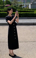 Load image into Gallery viewer, [Ready to Ship] Korean Light Tweed Dress [2 Colours]
