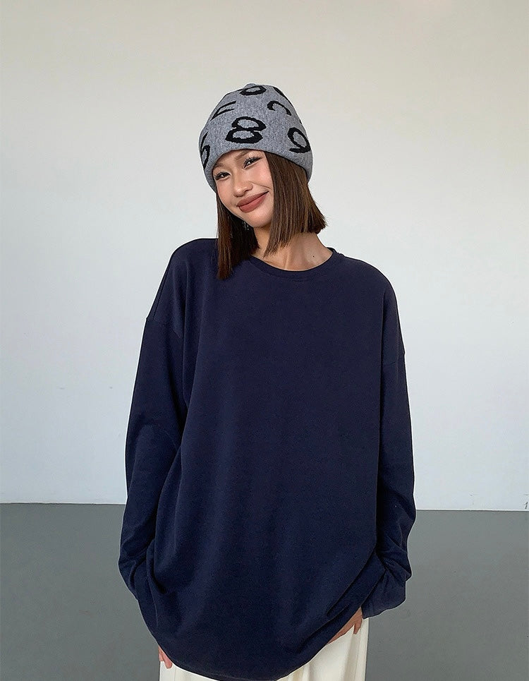 Classic Oversized Long Knit Top [3 Colours]