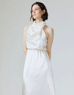 Load image into Gallery viewer, Amelia Ruffle Dress in White
