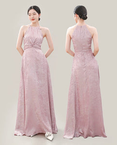 Chinoiserie Evening Gowns in Pink