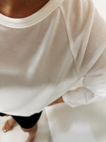 Load image into Gallery viewer, Korean Nocket Comfort Long Sleeve Top in White
