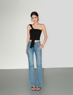 Load image into Gallery viewer, Gathered Drape Stretch Toga Top [3 Colours]
