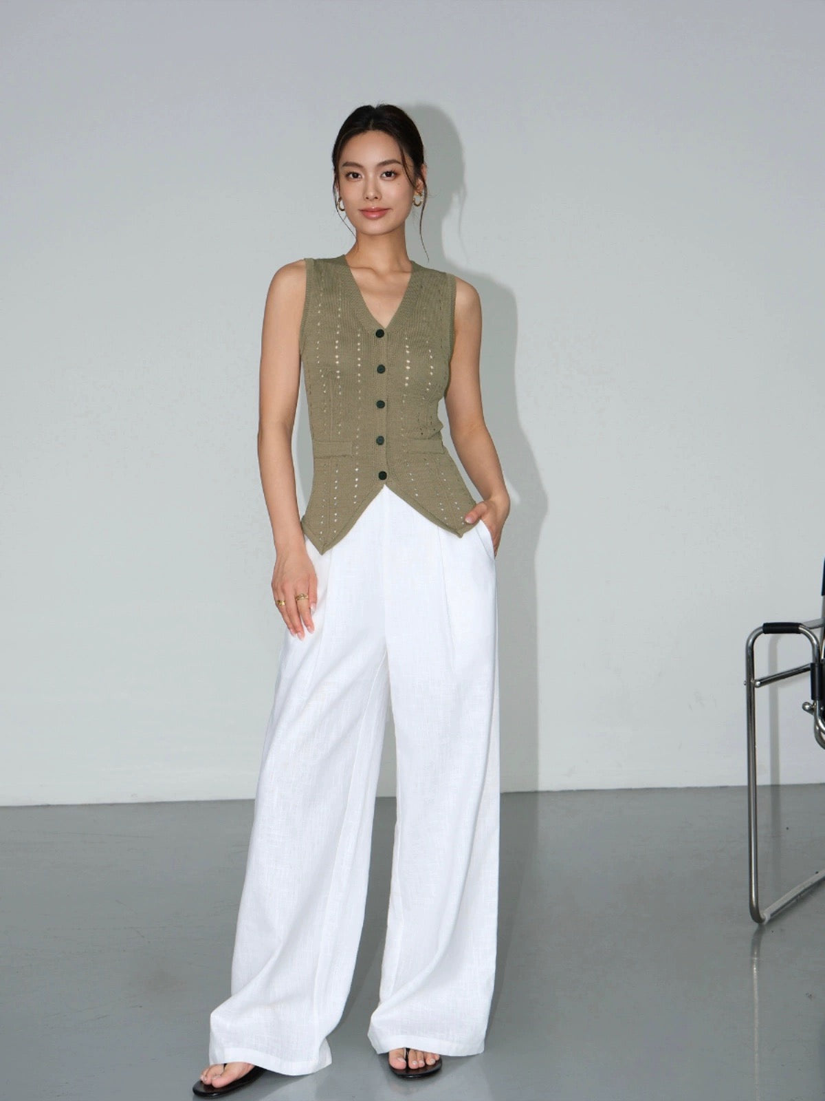 Linen Wide Leg Trousers [2 Colours]