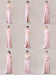 Satin Evening Maxi Dresses in Pink [8 Styles]