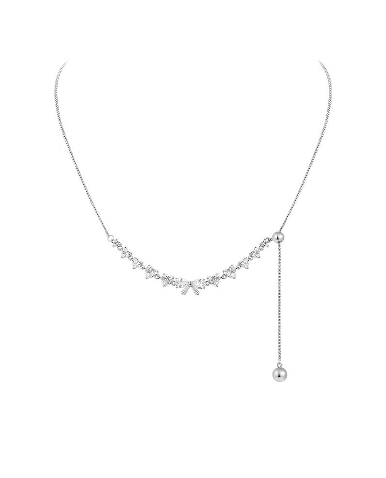 Diamante Drop Chain Necklace