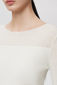 Wool Blend Duo Tone Knitted Top [2 Colours]