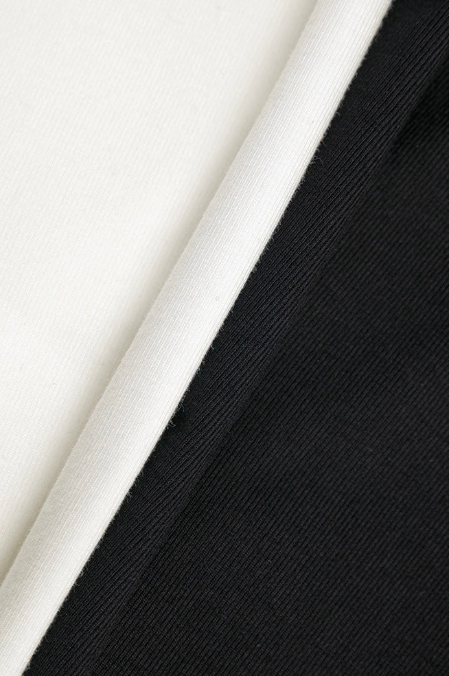 Asymmetric Neckline Tulle Shirring Top in White