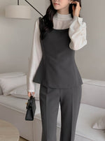 Load image into Gallery viewer, Korean Bilte Tailored Stretch Trousers [2 Colours]
