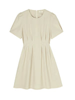 Load image into Gallery viewer, Pin Gathered Pocket Dress in Beige
