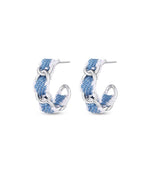 Load image into Gallery viewer, Denim Link Chain Earrings
