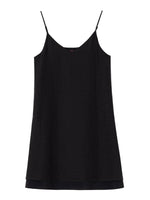 Load image into Gallery viewer, Tencel Mini Slip Dress in Black
