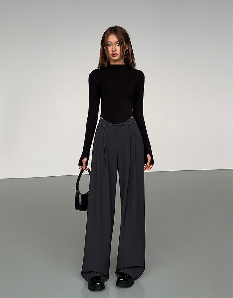 Loop Wide Leg Hook Trousers [3 Colours]