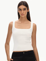 Load image into Gallery viewer, Classic Square Neck Stretch Tank Top [4 Colours]
