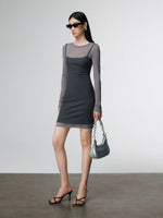 Load image into Gallery viewer, Layer Camisole Sheer Dress [2 Colours]
