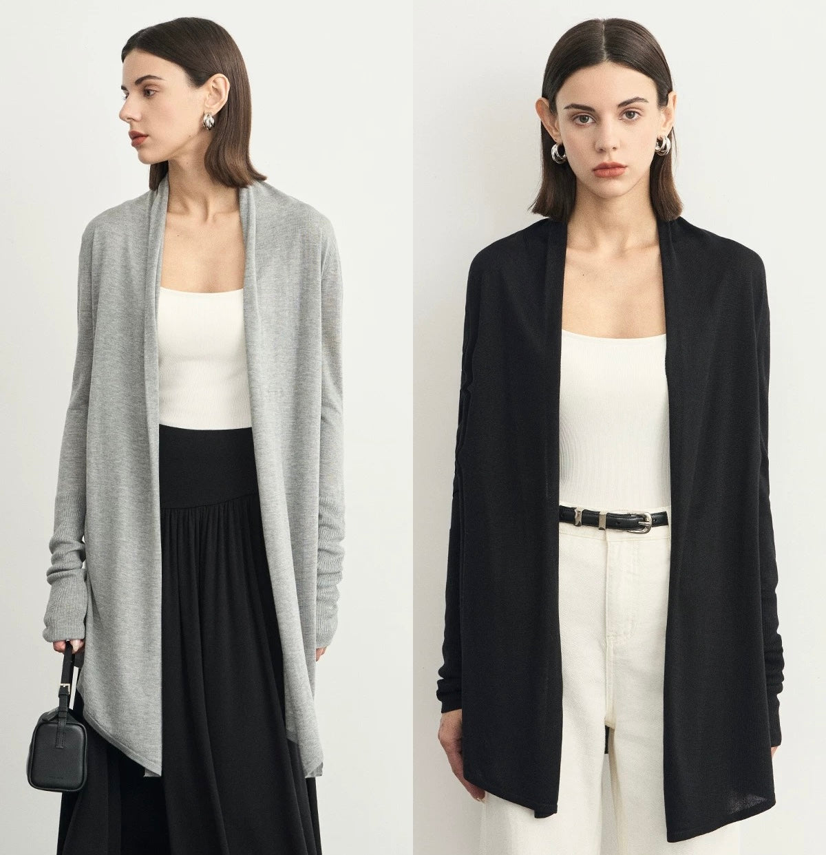 Tencel Open Drape Cardigan [2 Colours]